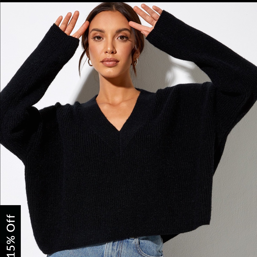 Mabel Jumper In Knit Black